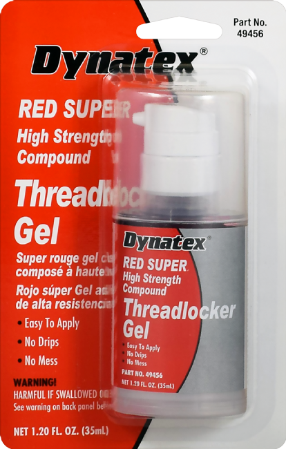 Red Super High Strength Threadlocker Gel